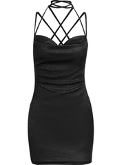 black bodycon dress