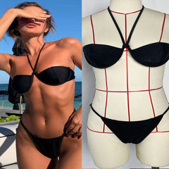 Bikini de playa elegante de verano para mujer