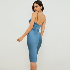 Double Layer Satin Bodycon Dress Women Party Dress White House of Cb Bodycon Dress Celebrity Evening Club Dress