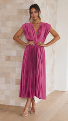 Spring/Sexy Pleated Dress INS Casual Loose Zipper Sleeveless Dress