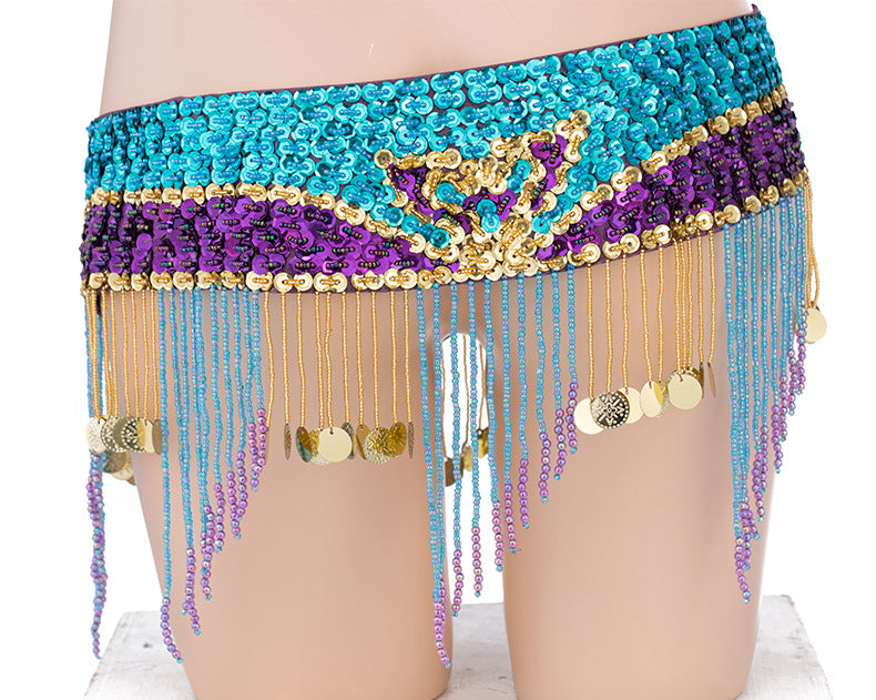 Sequins Beaded Belly Dance Costume