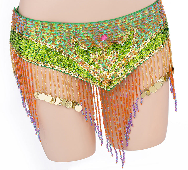 Sequins Beaded Belly Dance Costume