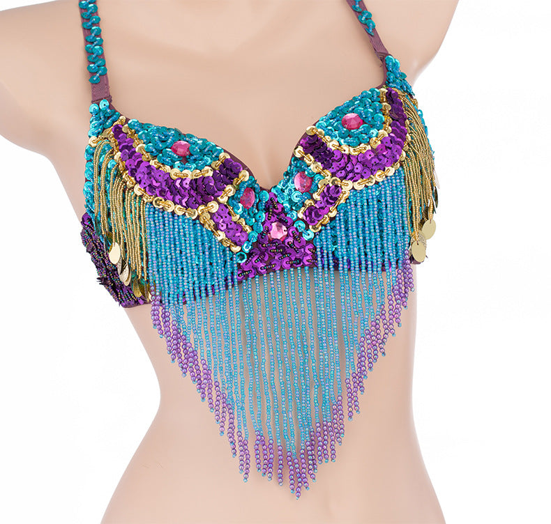 Sequins Beaded Belly Dance Costume