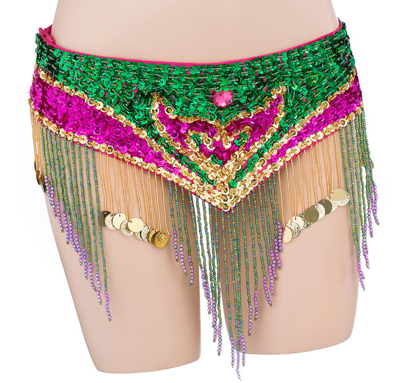 Sequins Beaded Belly Dance Costume