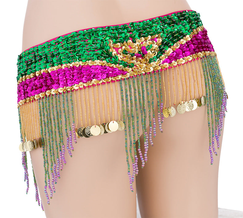 Sequins Beaded Belly Dance Costume