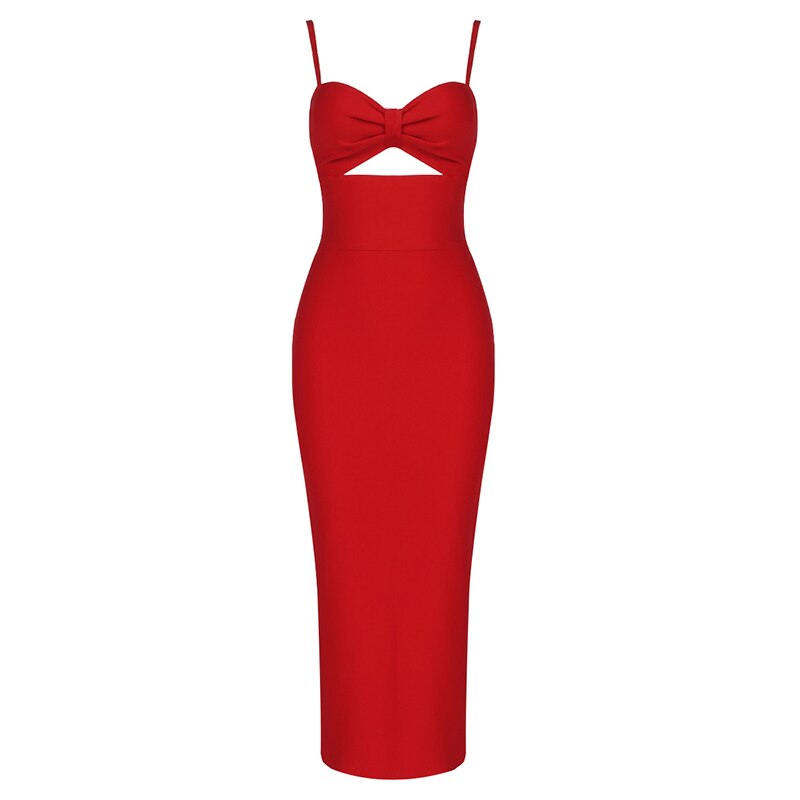Sexy Slim Suspenders Ladies Cocktail Party Dress Bandage Dress