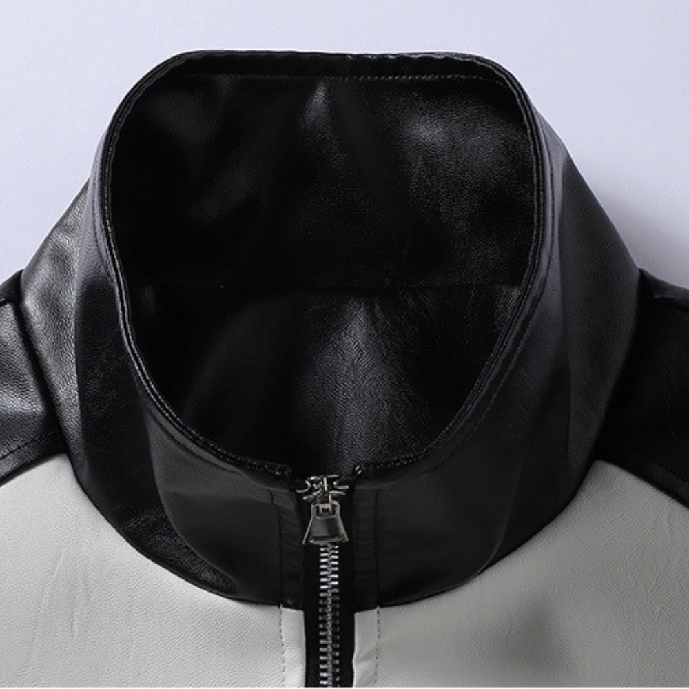 Chaqueta de motociclista vintage urbana