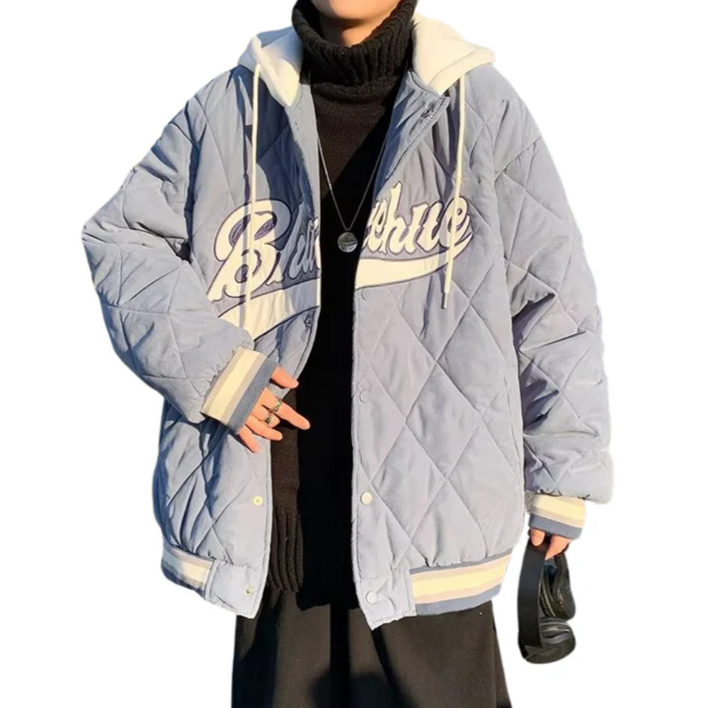 Urban Classic Letter Graphic Coat