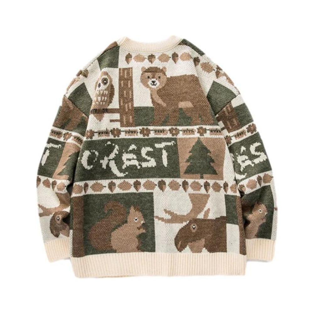 Vintage Bear Knitted Sweater