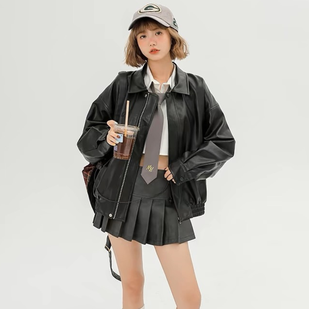 Chaqueta de cuero genial