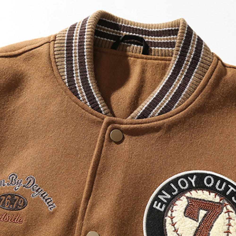 Chaqueta suelta de béisbol vintage
