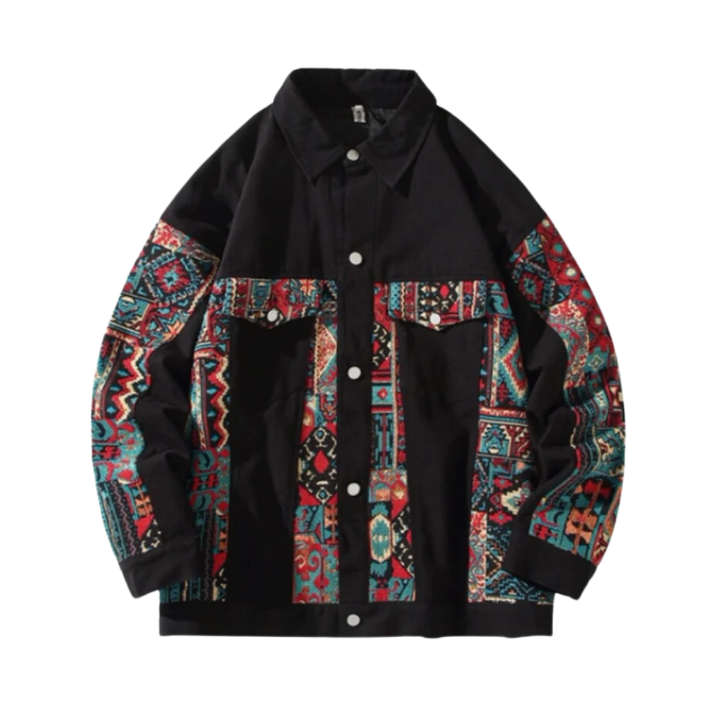 Parti Color Jacket American Spliced Color Pattern Jacket – RoopKa