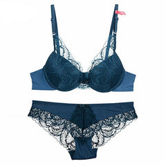 Gauze Embroidery Ultra-thin Bra And Panties Set