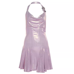 Halter Neckline Short Dress