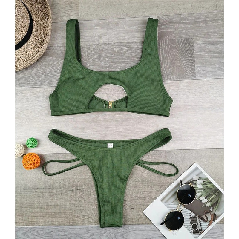 High Cut Stylish Bathing Bikini Suit