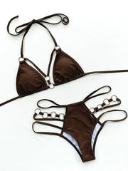 Der zweiteilige Bikini „Metal Circles“