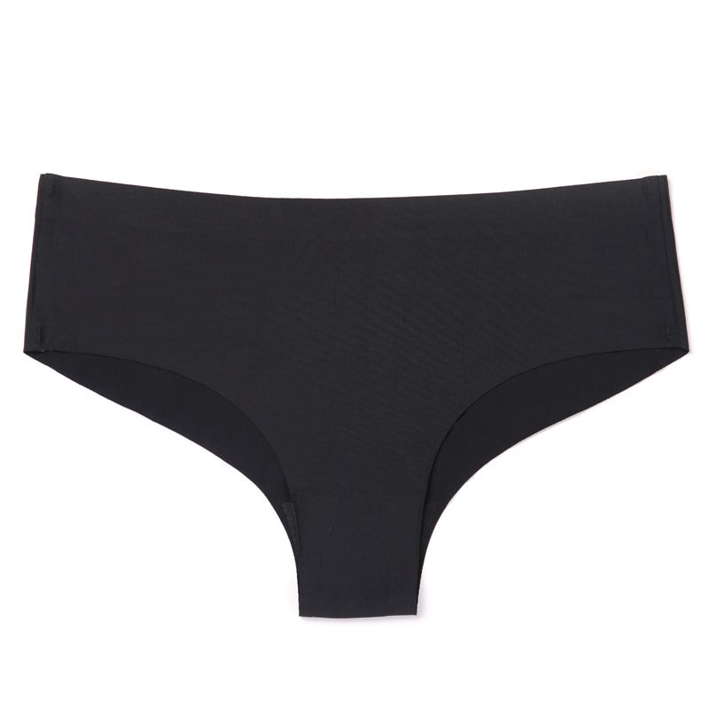 Seamless Solid Low Waist Briefs For Women