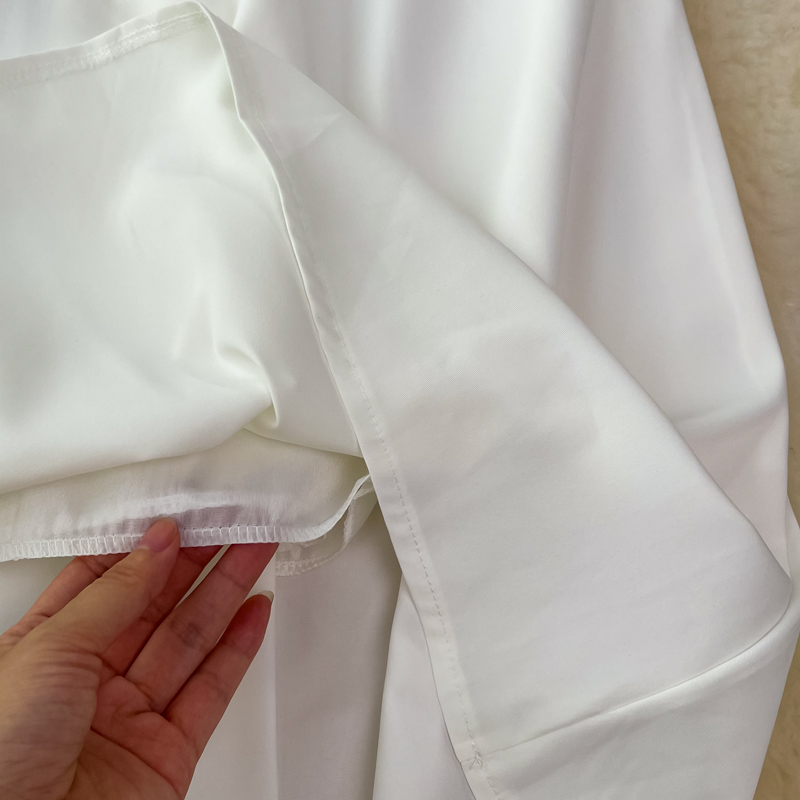 Sweet square neckline short summer white dress