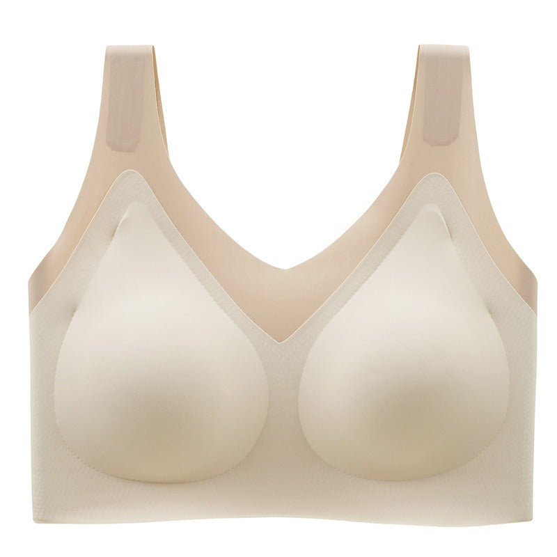 Seamless Latex Push Up Bra With Pads