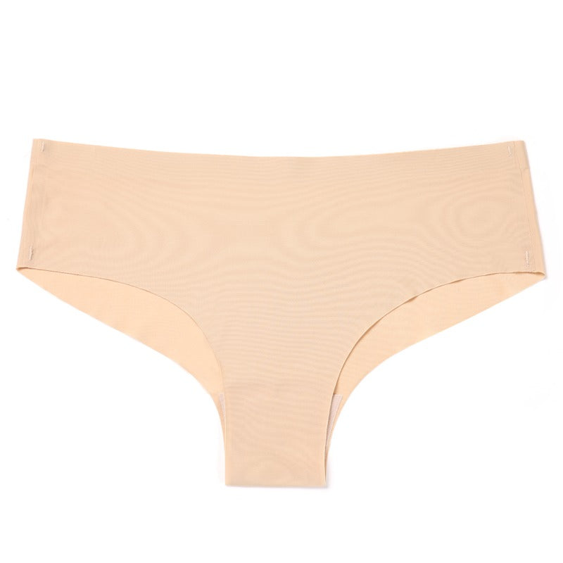 Seamless Solid Low Waist Briefs For Women