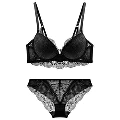 Verstellbares Dessous-Set mit gerafftem BH und Höschen