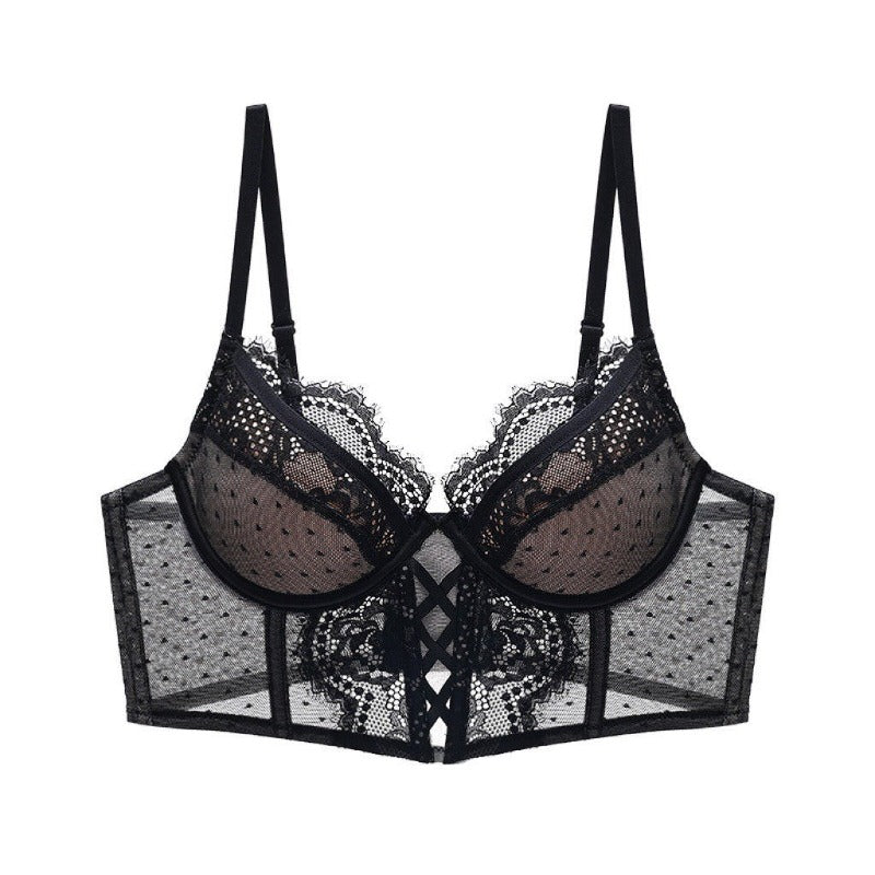 French Embroidery Shaper Lace Bralette