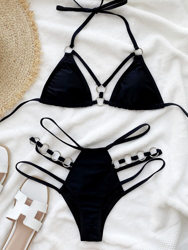 The Metal Circles Two Piece Bikini