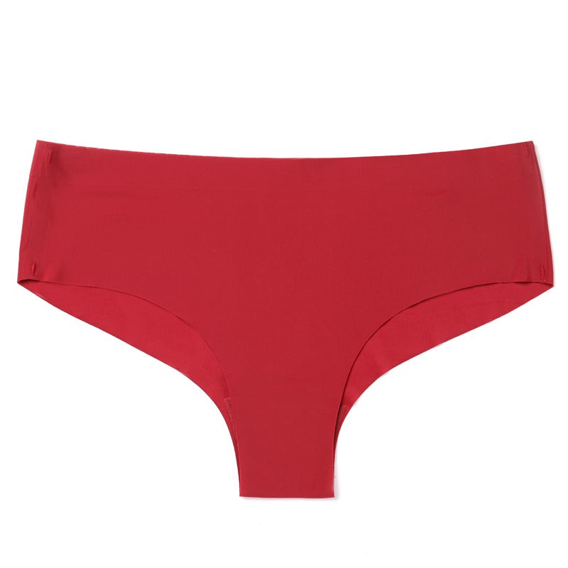 Seamless Solid Low Waist Briefs For Women