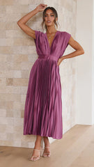 Spring/Sexy Pleated Dress INS Casual Loose Zipper Sleeveless Dress