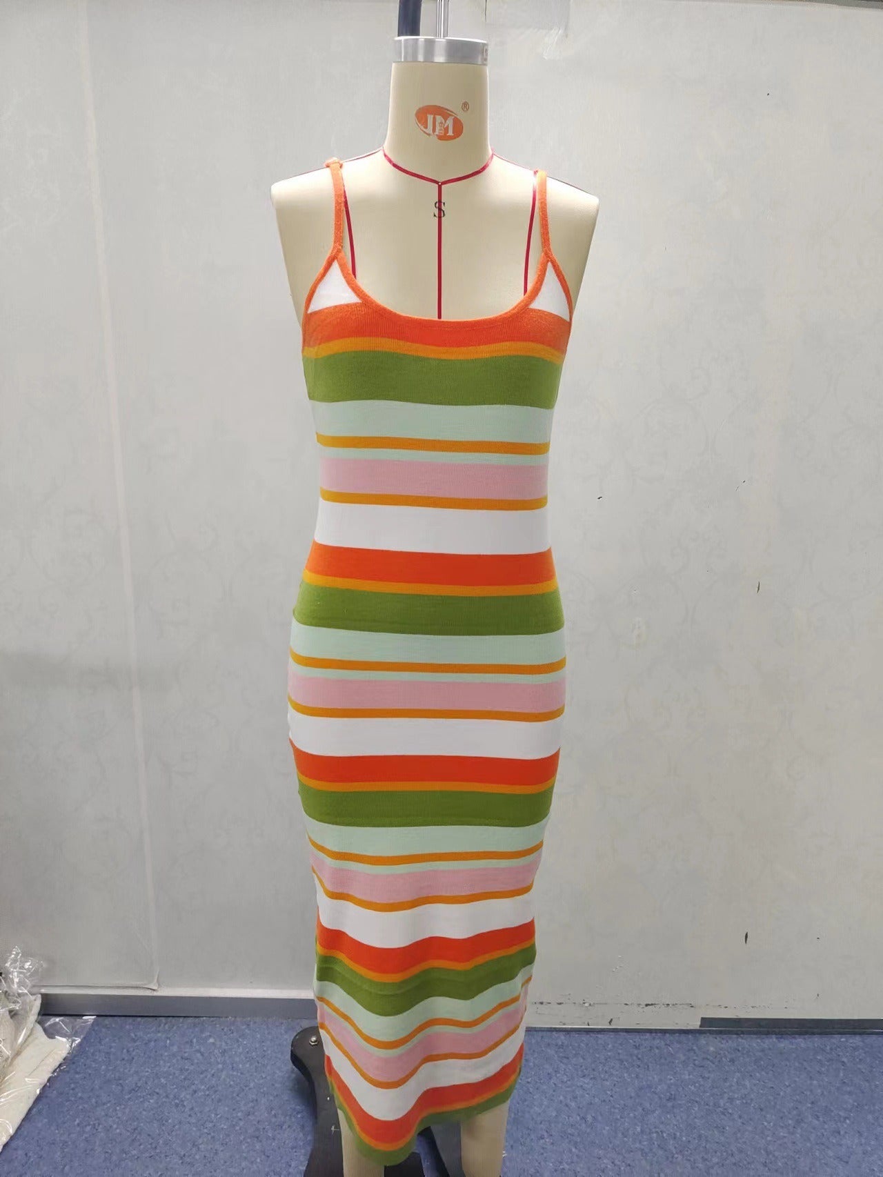 printed slim fit long dress