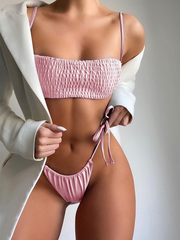 The Pleated Pop Two Piece Bikini