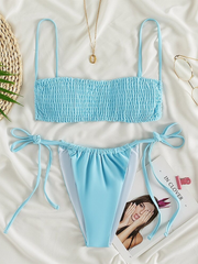 The Pleated Pop Two Piece Bikini