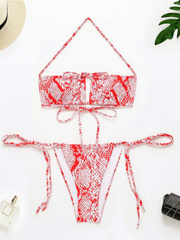 The Snake Skin Two Pieces Bikini