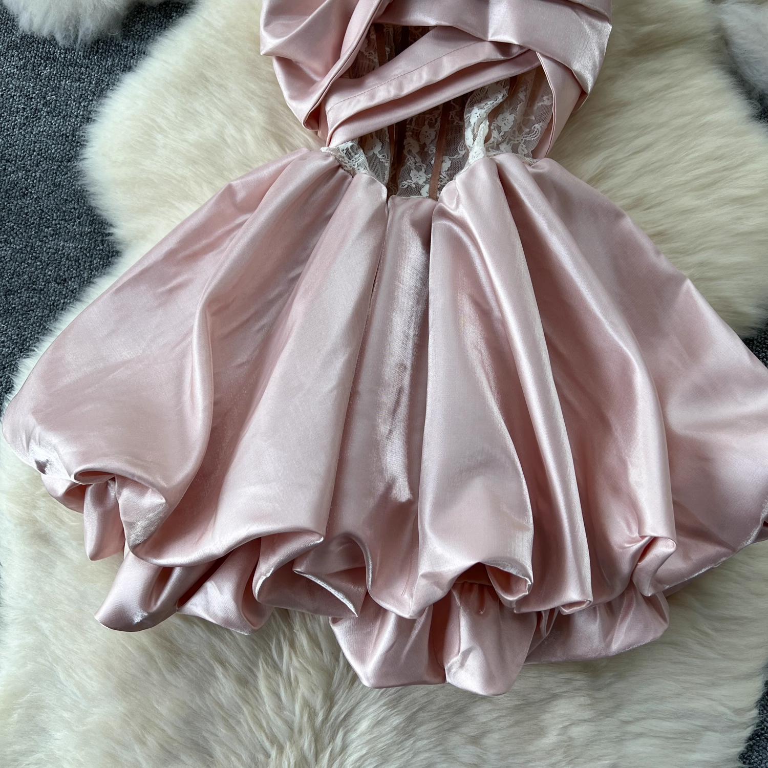 A-line Pink Party Dress