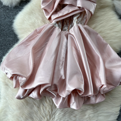 A-line Pink Party Dress