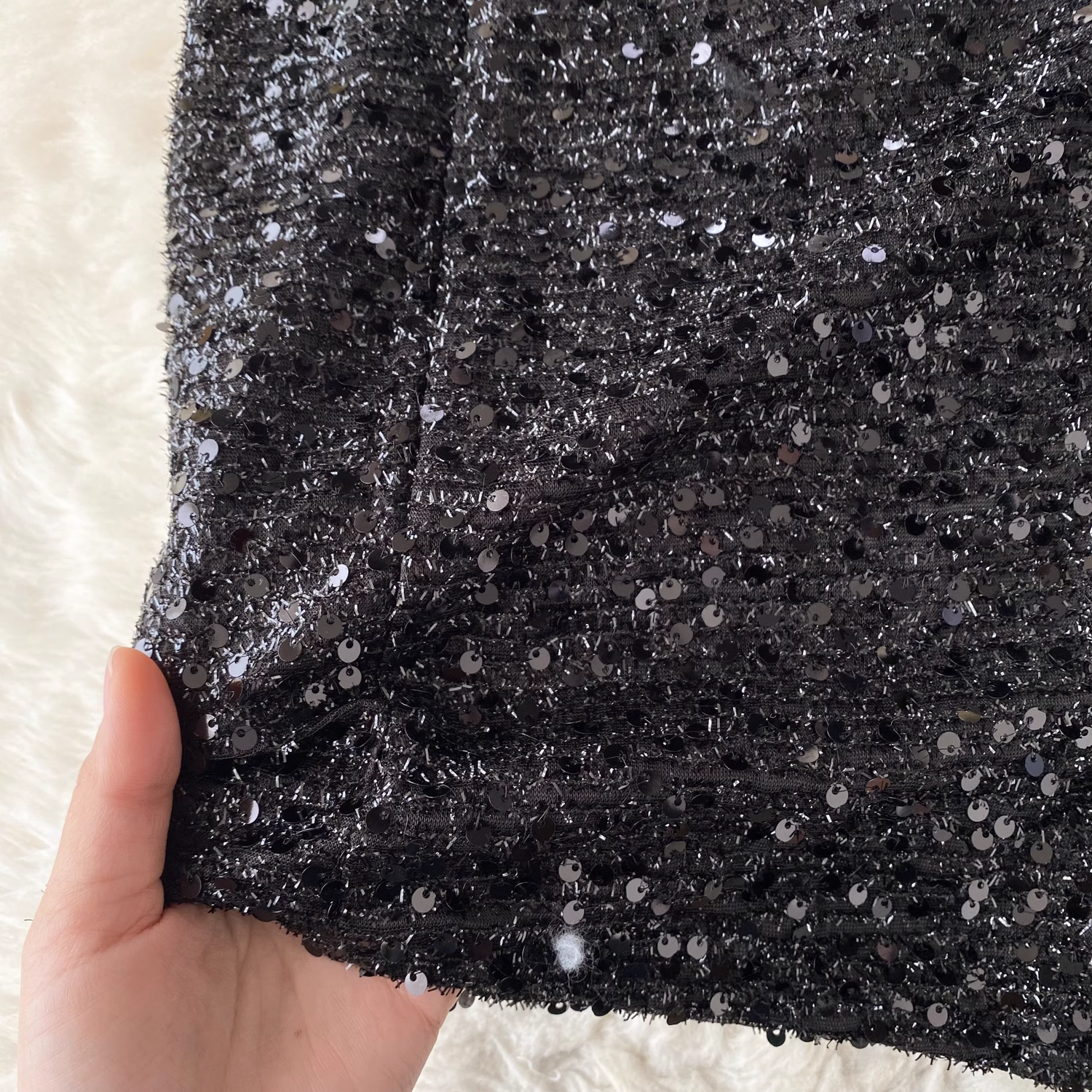 Black Sequins Dress