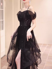 Black A-line Dress