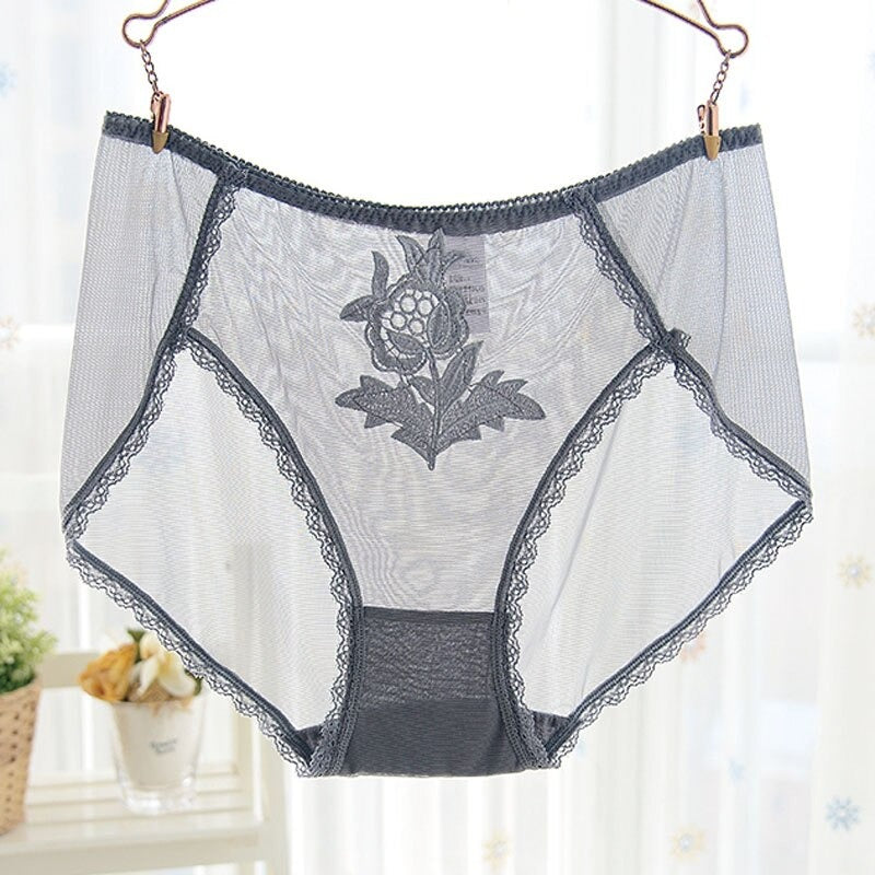 Transparent Hollow Out Net Lace Underpants