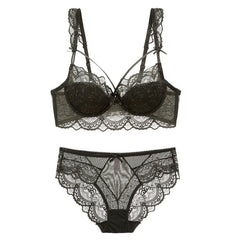 Ultra-thin Hollow Brassiere And Panty Sets