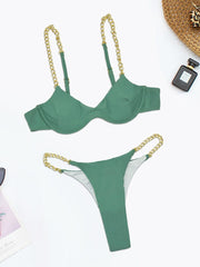 The Splash Chain Two Piece Bikini Set