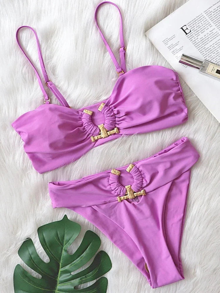 The Fancy Brazilian Two Piece Bikini Set