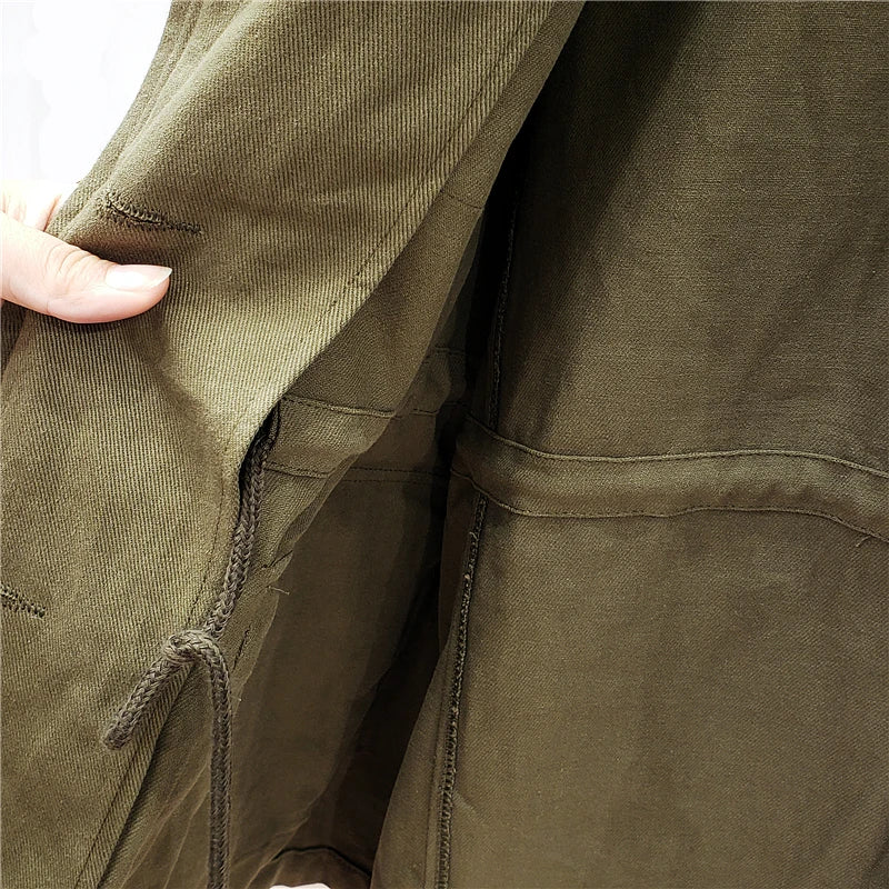 Patchwork Cargo Denim Jacket