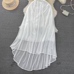 A-line chiffon dress