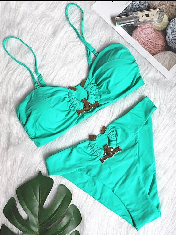 The Fancy Brazilian Two Piece Bikini Set