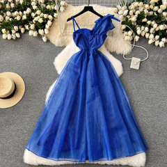 Royal Blue A-line Party Dress