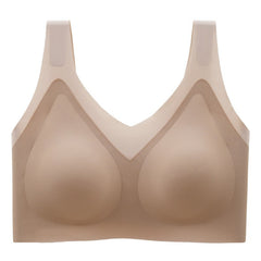 Seamless Latex Push Up Bra With Pads