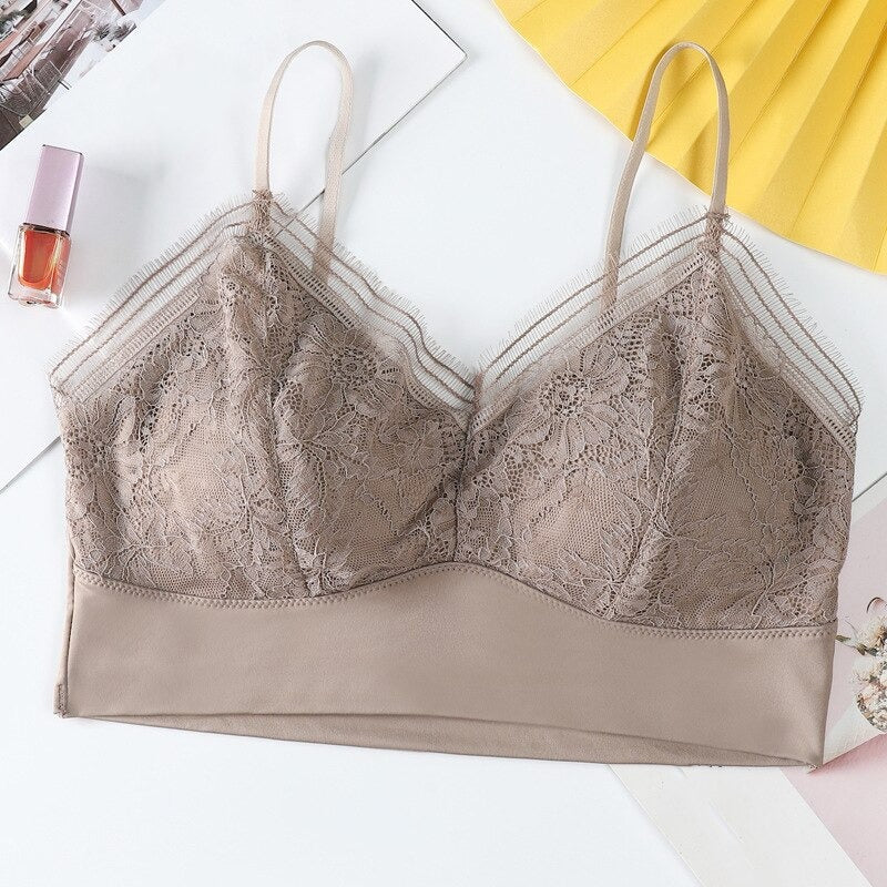 Padded Push Up Wireless Bralette For Women