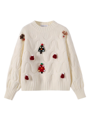 Women's retro Christmas sweater