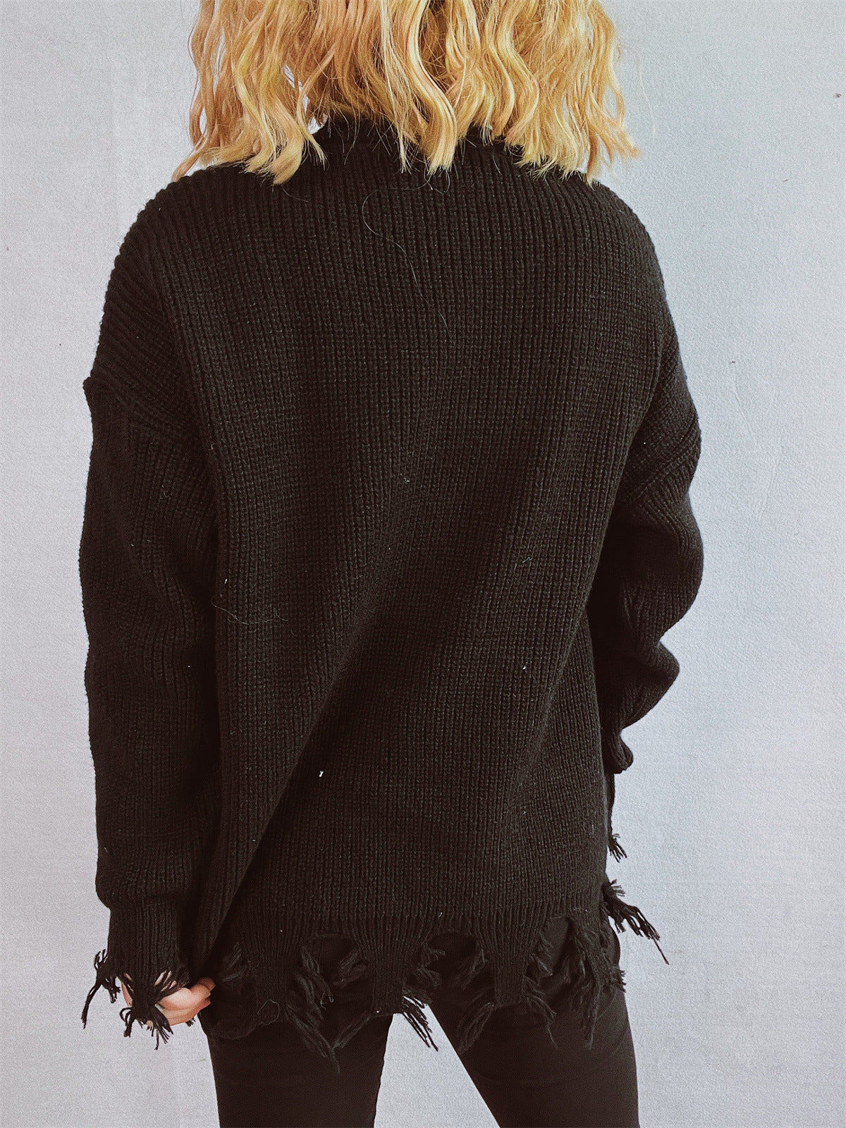 Christmas Long Sleeve Crewneck Chunky Knit Sweater