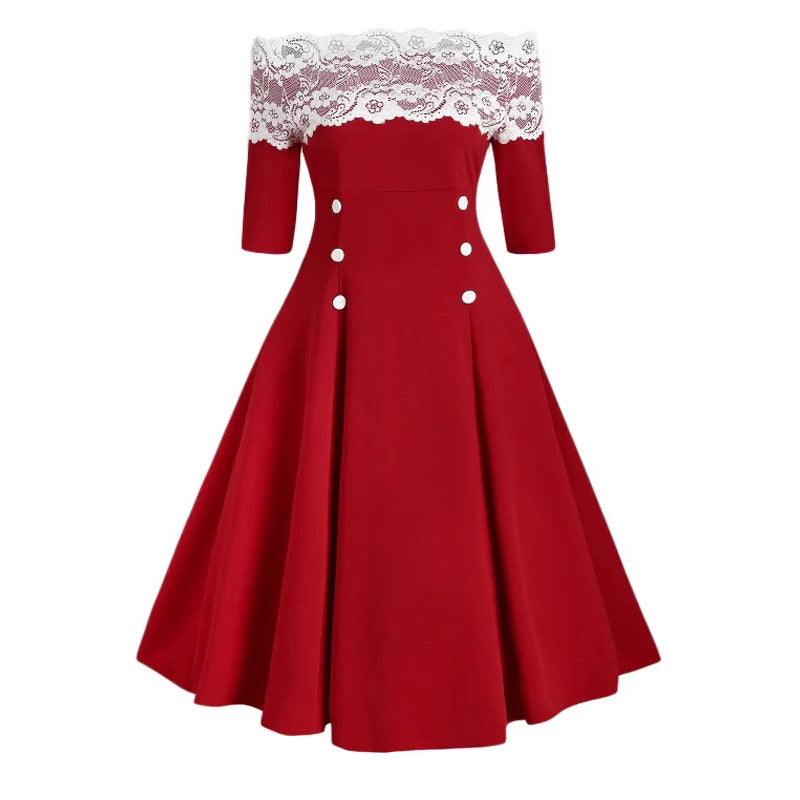 Christmas Winter Midi Dress